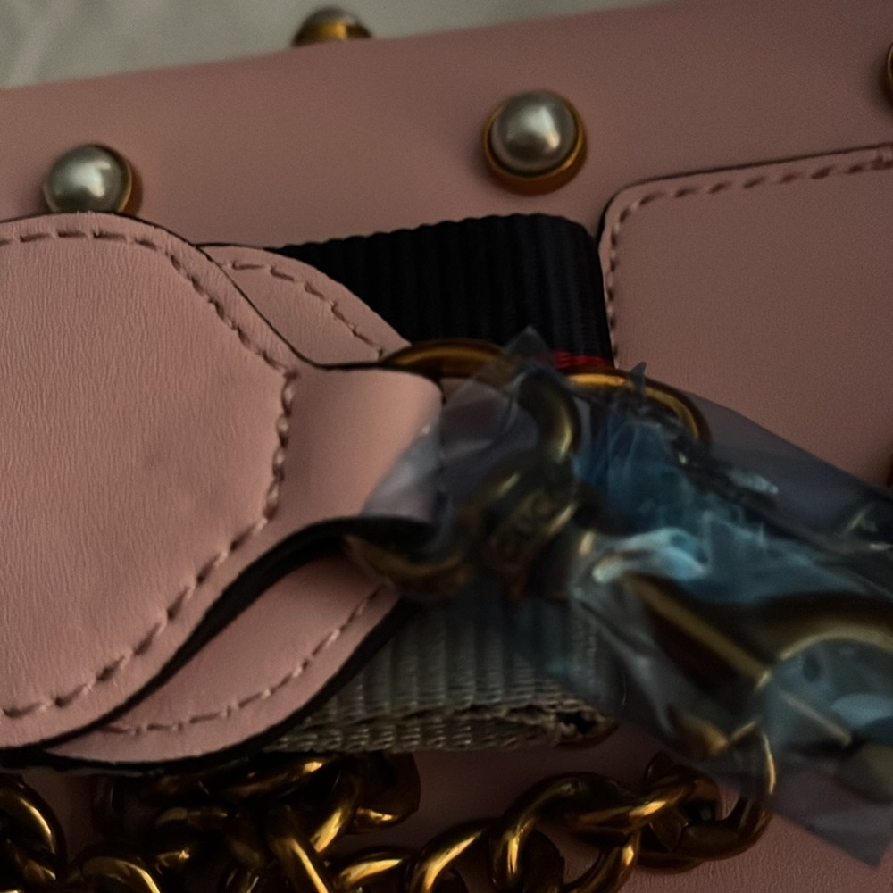 Gucci Calfskin Pearl Bee Broadway Mini Shoulder Bag - Picture 8 of 15